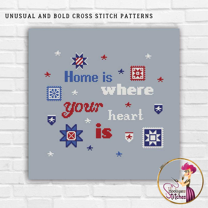 Home is where your heart is - PDF Cross Stitch Pattern