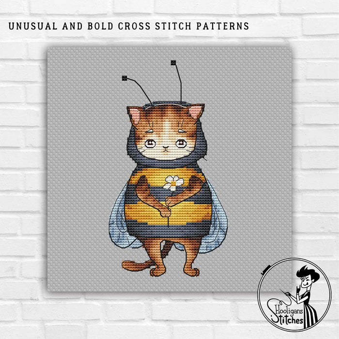 Cat-Bee - PDF Cross Stitch Pattern