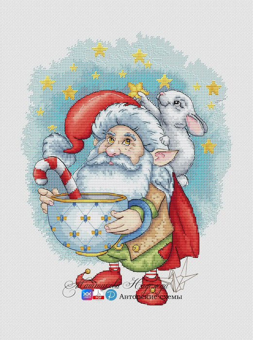 Star Tea - PDF Cross Stitch Pattern