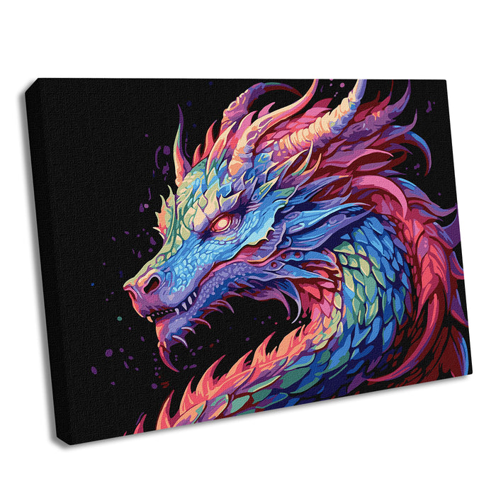 Painting by Numbers kit A colourful dragon KHO5113