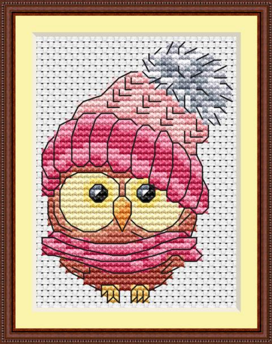 Owl in a hat - PDF Cross Stitch Pattern