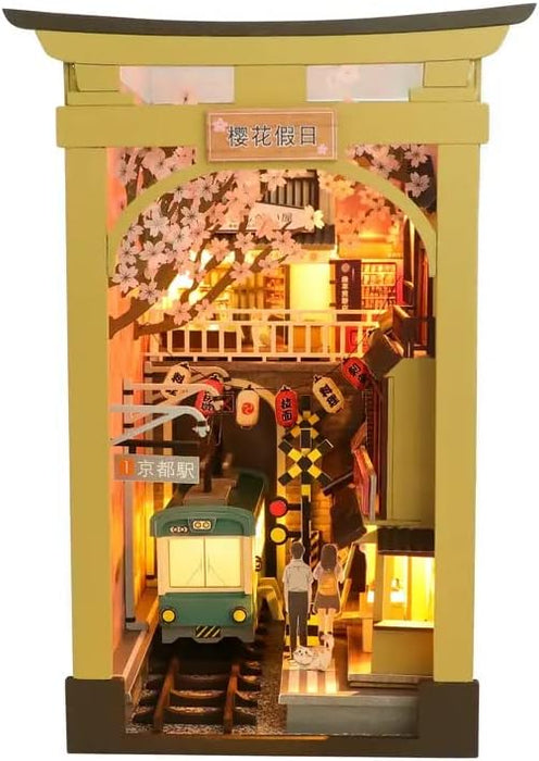 Book Nook Wizardi Miniature - Sakura-Inspired Roombox Kit