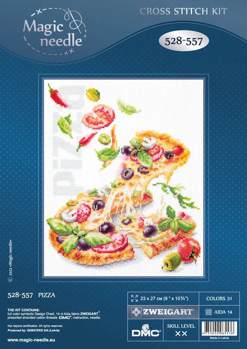 Pizza 528-557 Counted Cross-Stitch Kit