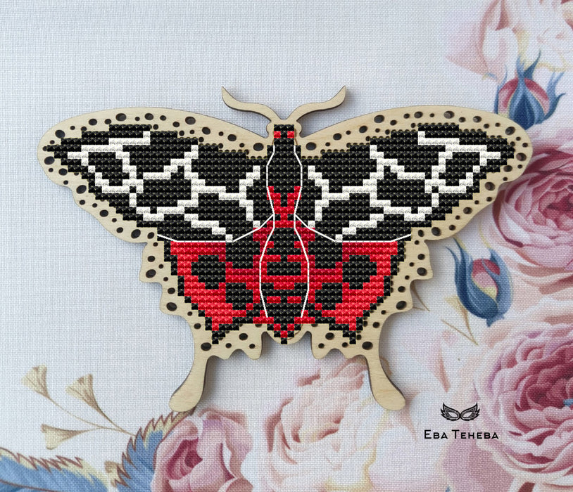 Butterfly. Garden Tiger Moth - PDF Cross Stitch Pattern