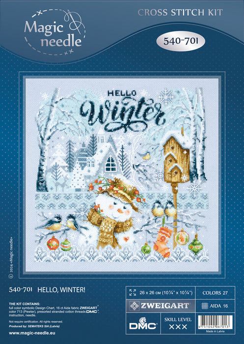 Hello,Winter! 540-701 Counted Cross-Stitch Kit