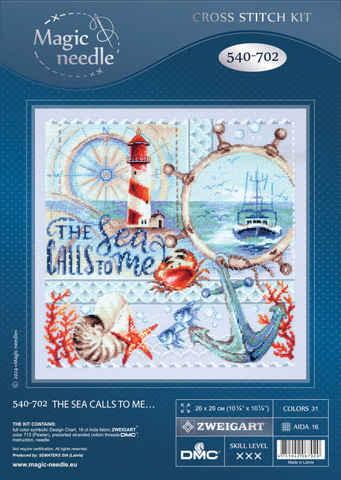 The Sea Calls to Me… 540-702 Counted Cross-Stitch Kit