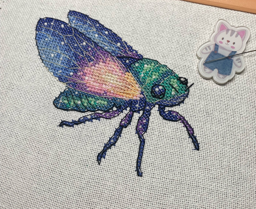 Cosmo Cicada - PDF Cross Stitch Pattern