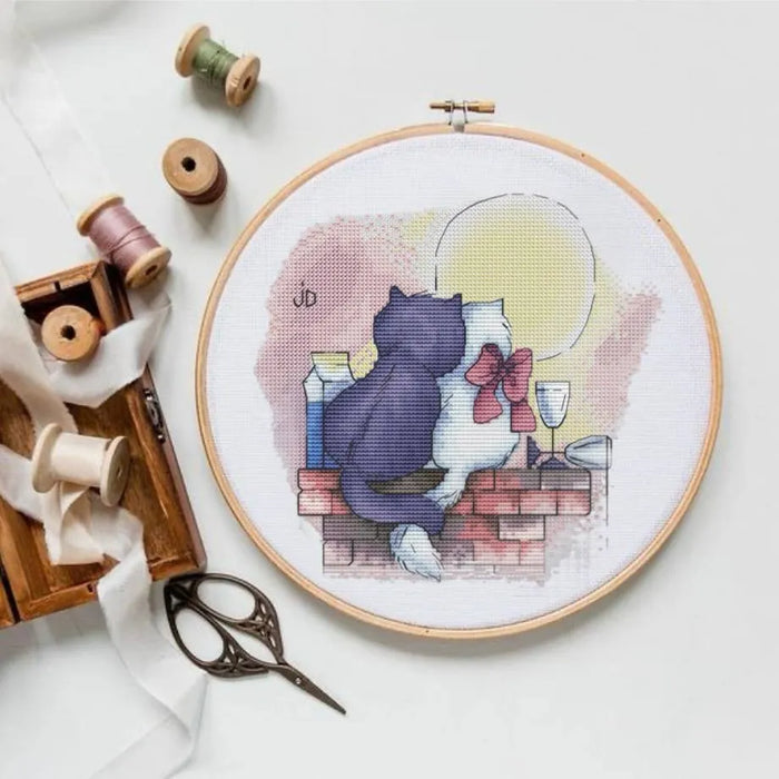 Cat's love - PDF Cross Stitch Pattern