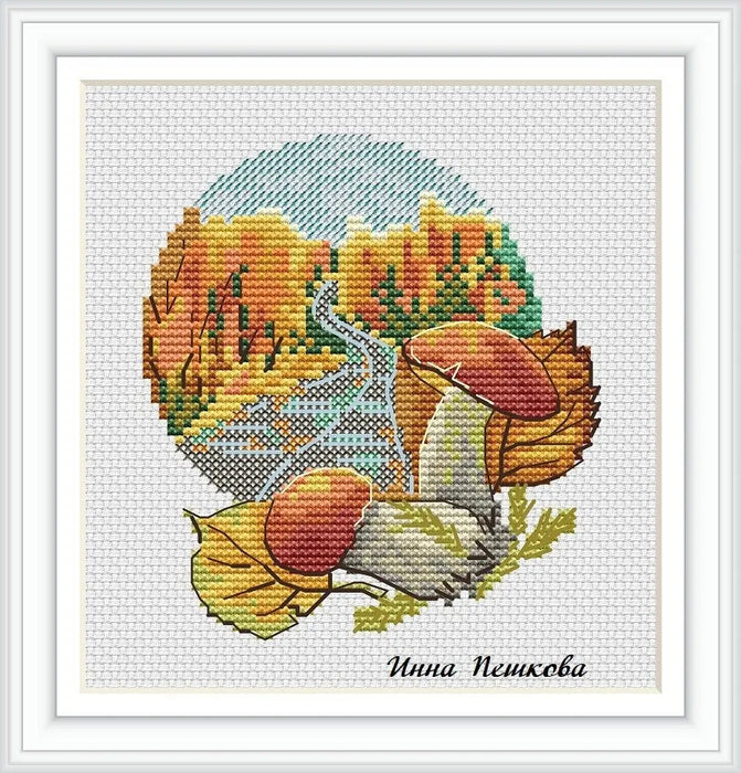 Aspen mushroom - PDF Cross Stitch Pattern