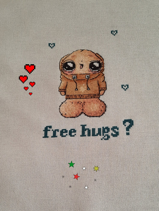 Free hugs - PDF Cross Stitch Pattern