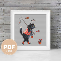 Fisherman - PDF Cross Stitch Pattern