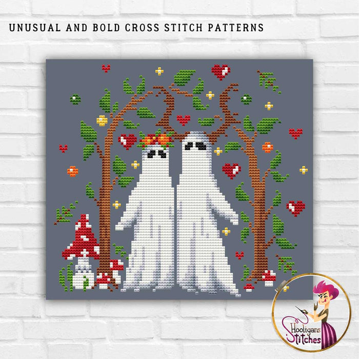 Ghosts in Love - PDF Cross Stitch Pattern