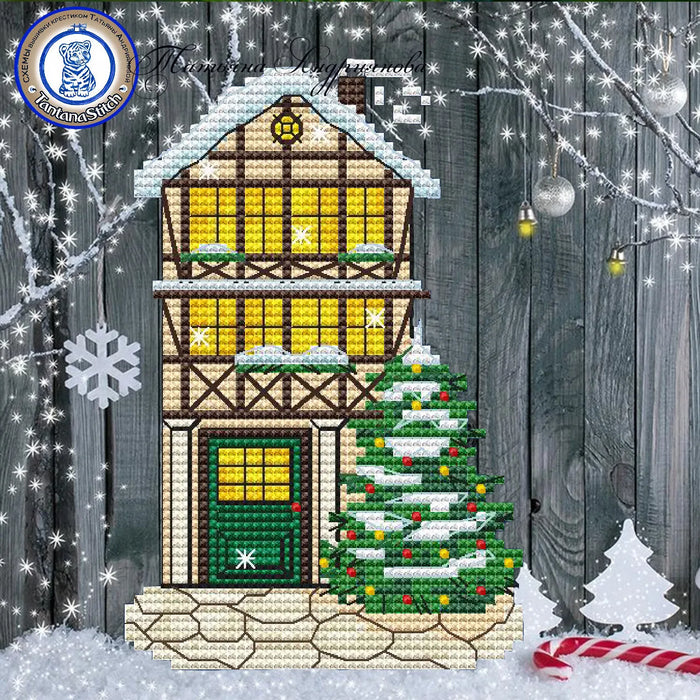 The Christmas House - PDF Cross Stitch Pattern