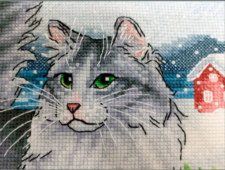 Norwegian Forest Cat - PDF Cross Stitch Pattern