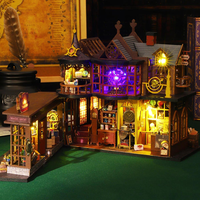 Miniature Wizardi Roombox Kit - Magic Treasure House Dollhouse Kit