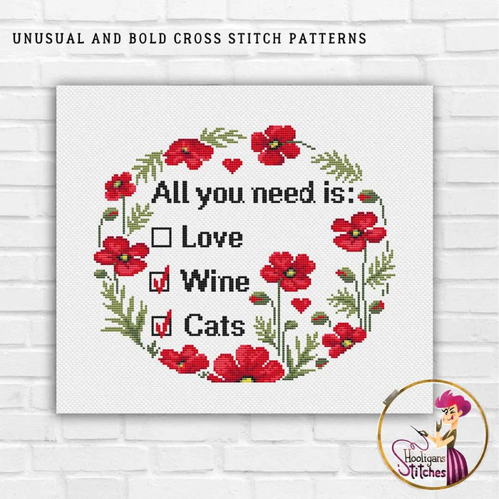 All you need is - PDF Cross Stitch Pattern