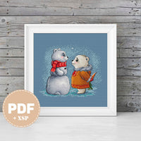 The Bear's Second Adventure - PDF Cross Stitch Pattern