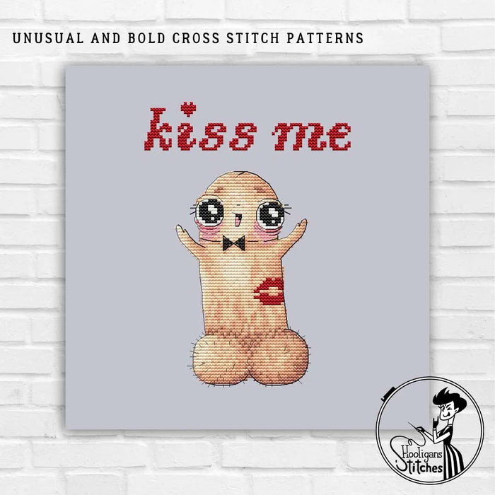 Kiss me - PDF Cross Stitch Pattern