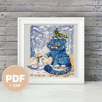 Snowman - PDF Cross Stitch Pattern