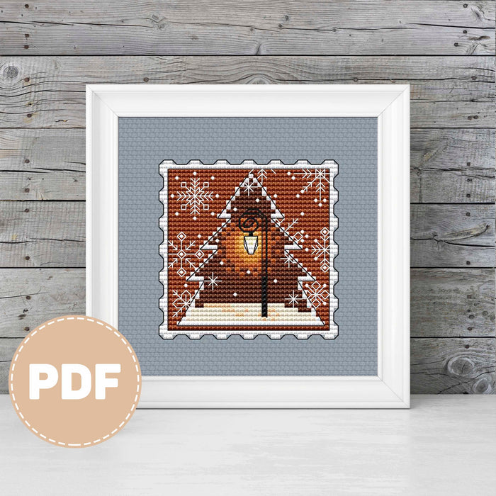 Gingerbread Lantern - PDF Cross Stitch Pattern