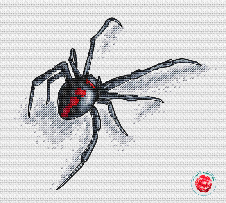 Black Widow Spider - PDF Cross Stitch Pattern