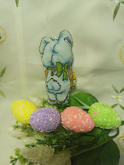 I'm a bunny (blue) - PDF Cross Stitch Pattern