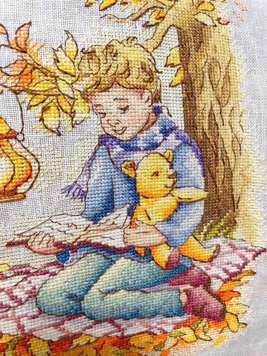 Christopher and Winnie the Pooh - PDF Cross Stitch Pattern