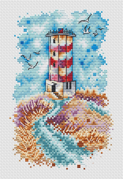 Boshnyakovsky lighthouse - PDF Cross Stitch Pattern