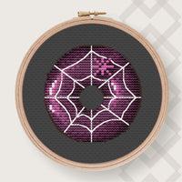 Spider Web Donut - PDF Cross Stitch Pattern