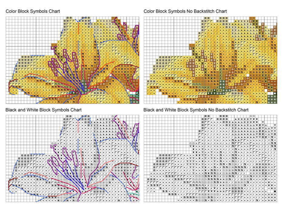 Yellow Lilies - PDF Cross Stitch Pattern