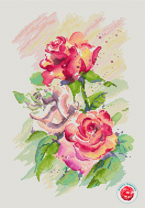 Rose Etude - PDF Cross Stitch Pattern