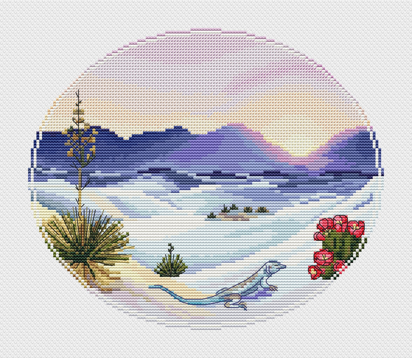 Marvelous mountain. Lizard - PDF Cross Stitch Pattern