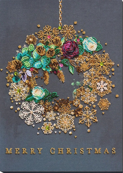 Bead Embroidery Kit - New year wreath AB-828