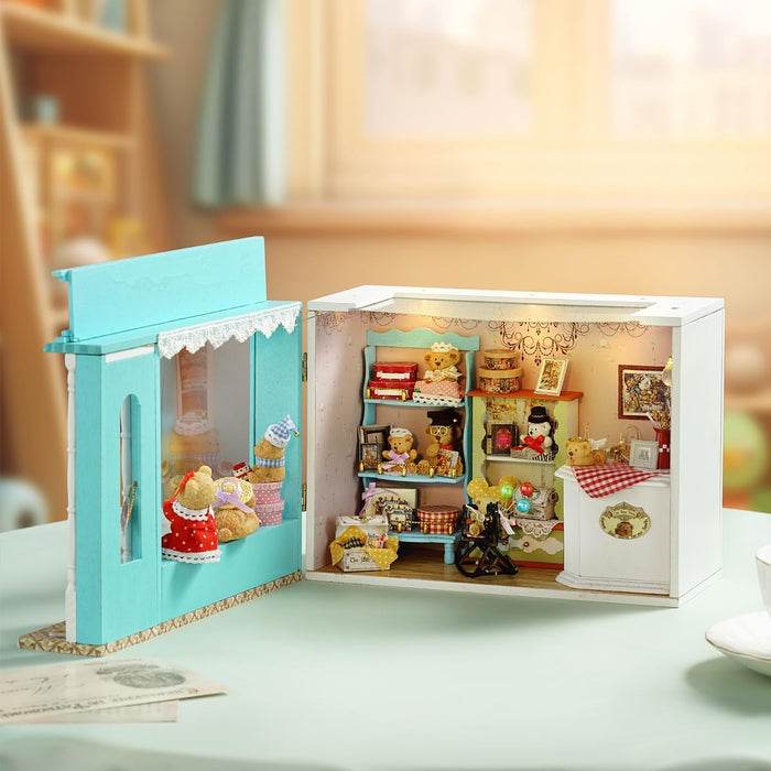 Miniature Wizardi Roombox Kit - The Bear Story Dollhouse Kit