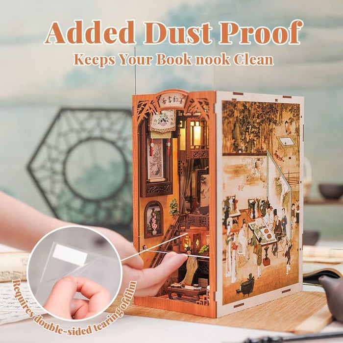 Book Nook Wizardi Miniature - Chinese Bookstore Roombox Kit