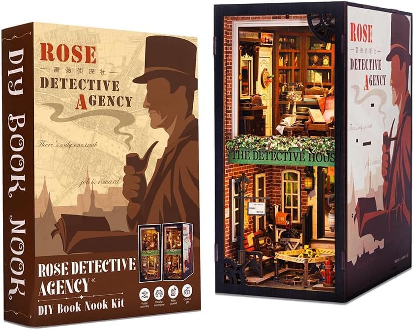 Book Nook Wizardi Miniature - Rose Detective Agency Roombox Kit