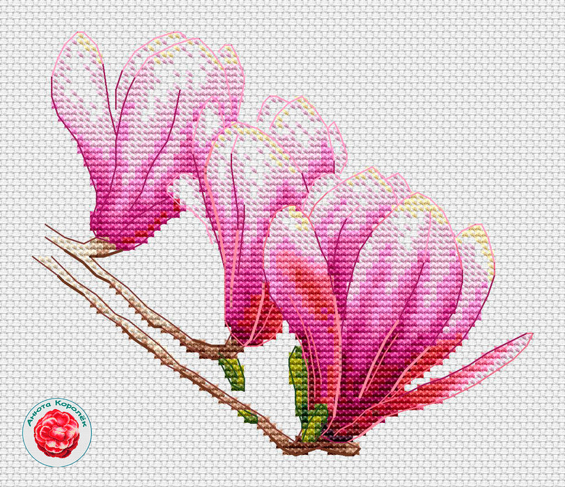 Magnolia - PDF Cross Stitch Pattern