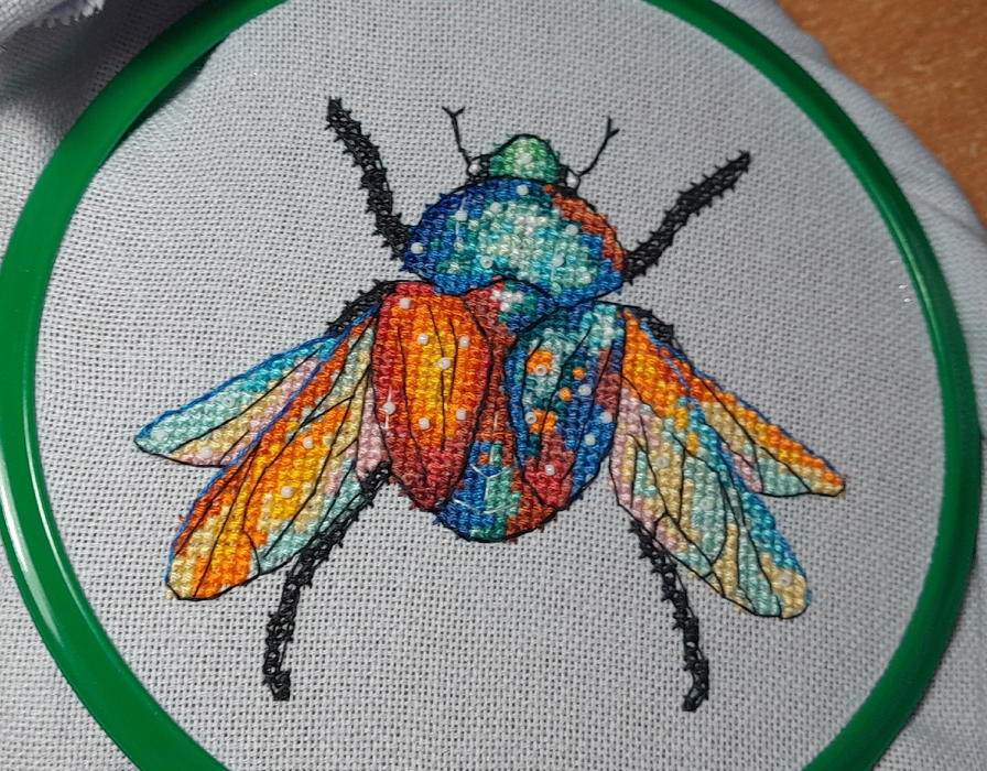 Cosmo the Goliath Beetle - PDF Cross Stitch Pattern