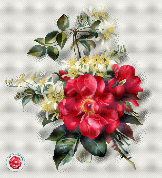 Rose - PDF Cross Stitch Pattern