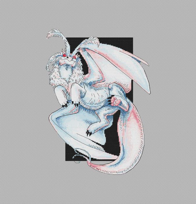 Dragon Moth - PDF Cross Stitch Pattern