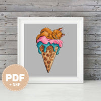 Purrcream 2 - PDF Cross Stitch Pattern