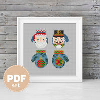 New Year's Mittens - PDF Cross Stitch Pattern