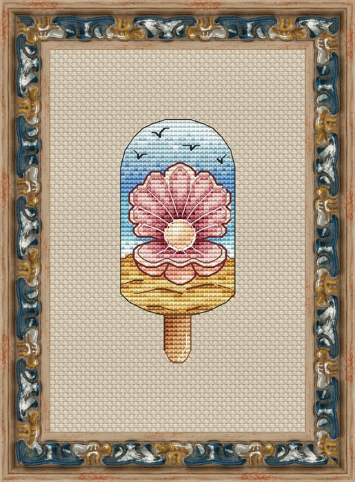 Ice Cream. Pearl Ice Cream - PDF Cross Stitch Pattern