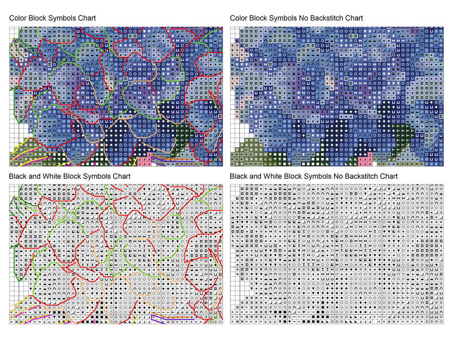 Hydrangea - PDF Cross Stitch Pattern