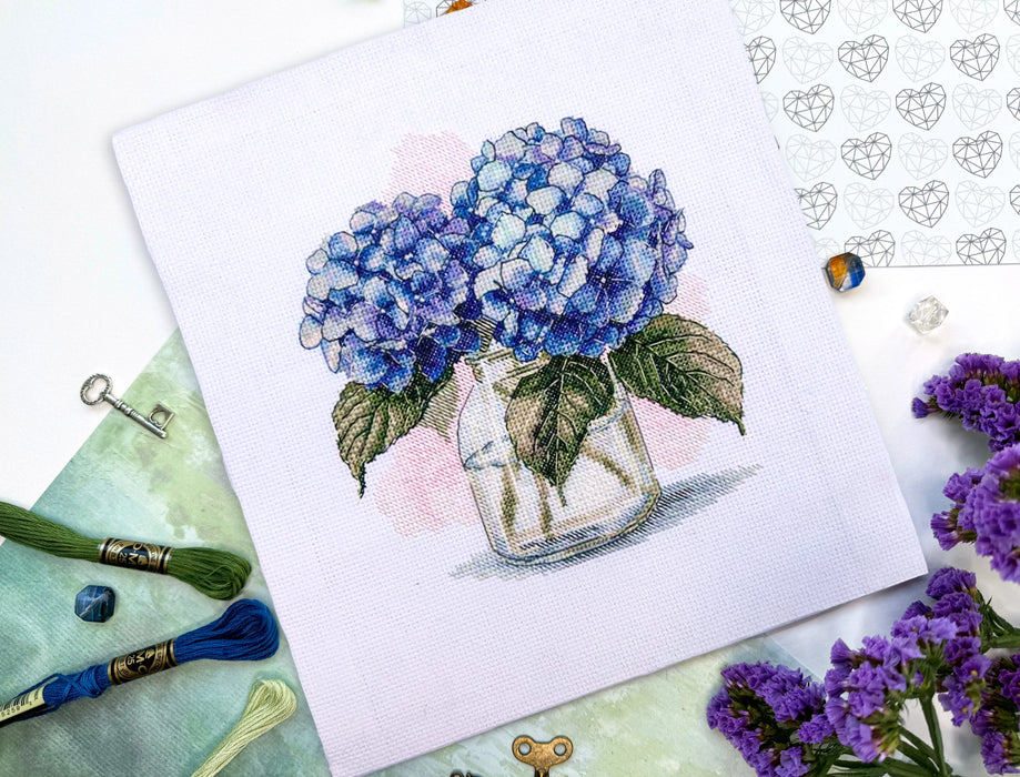 Hydrangea - PDF Cross Stitch Pattern