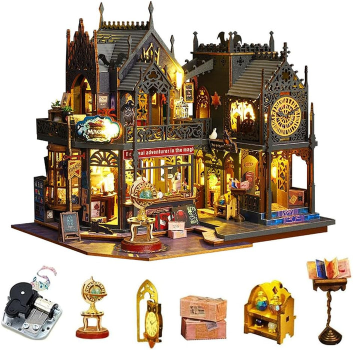 Miniature Wizardi Roombox Kit - Holo Magic City Dollhouse Kit