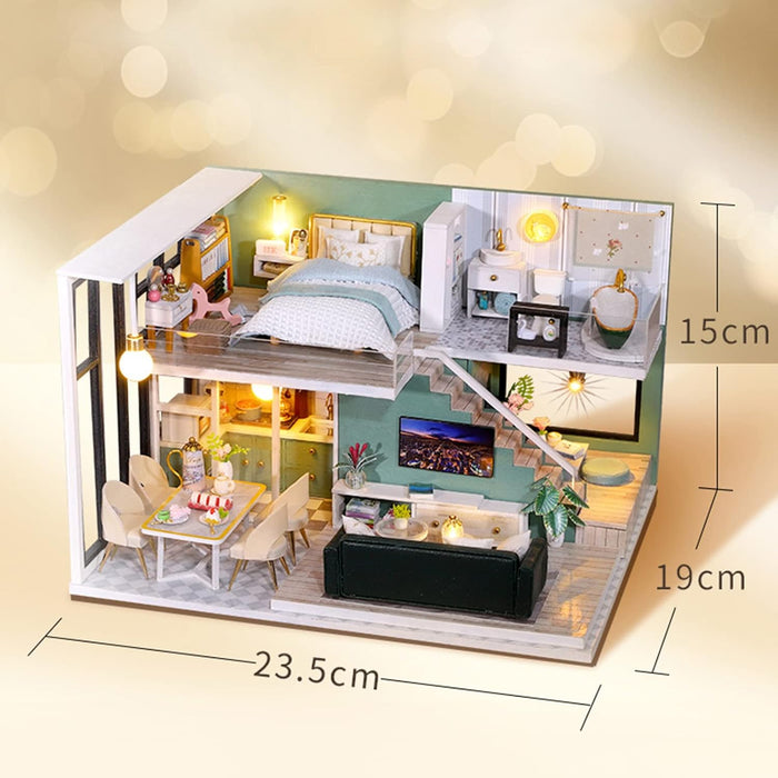 Miniature Wizardi Roombox Kit - Modern Style Dollhouse Kit