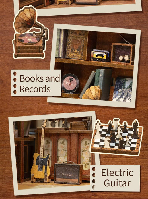 Book Nook Wizardi Miniature - The Secret Rhythm Roombox Kit