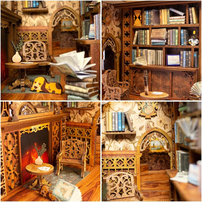 Book Nook Wizardi Miniature - Eternal Bookstore Roombox Kit