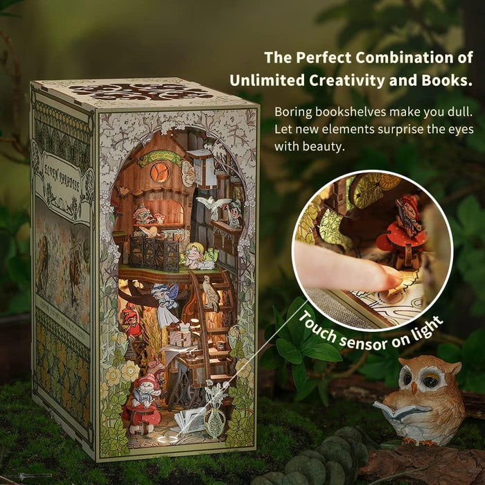 Book Nook Wizardi Miniature - Elven Paradise Roombox Kit